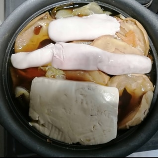鮭の白子と豆腐の白白鍋